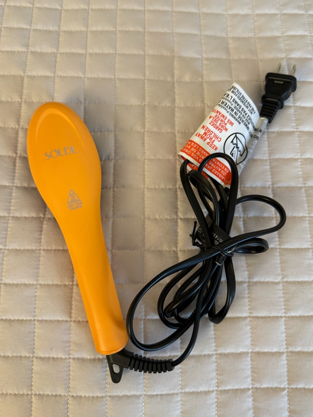 Travel Soleil Heated Hair Straightening Brush